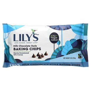 Lily's Sweets, чипси для випічки, у стилі молочного шоколаду, 255 г (9 унцій)