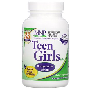 Teen Girls Tabs, ежедневный мультивитаминный комплекс, Michael's Naturopathic, 90 вегетарианских таблеток купить в Киеве и Украине