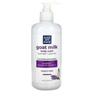 Kiss My Face, Goat Milk Body Wash, Lavender + Jasmine, 16 fl oz (473 ml) купить в Киеве и Украине