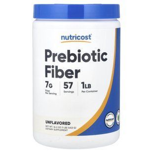 Nutricost, пребиотическая клетчатка, без добавок, 453 г (16,2 унции) купить в Киеве и Украине