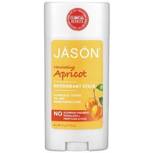 Дезодорирующий карандаш, Питательный абрикос, Jason Natural, 2,5 унции (71 г) купить в Киеве и Украине