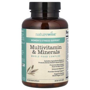 NatureWise, мультивітаміни й мікроелементи для жінок, 60 вегетаріанських капсул