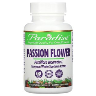 Страстоцвет Paradise Herbs (Passion flower) 60 капсул купить в Киеве и Украине