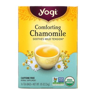 Успокаивающий чай с ромашкой Yogi Tea (Comforting Chamomile) 16 пакетиков 24 г купить в Киеве и Украине