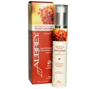 Moisturizing anti-aging cream for all skin types Aubrey Organics (Age-Defying Therapy Moisturizer) 50 ml.