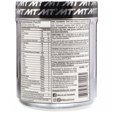 Комплекс амінокислот Muscletech (Platinum Amino Plus Energy) 288 г зі смаком кавуна
