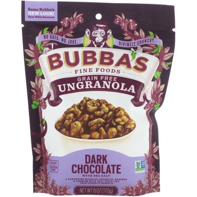 Гранола Un, шоколад, Bubba's Fine Foods, 170 г