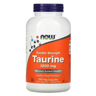 Таурін Now Foods (Double Strength Taurine) 1000 мг 250 капсул
