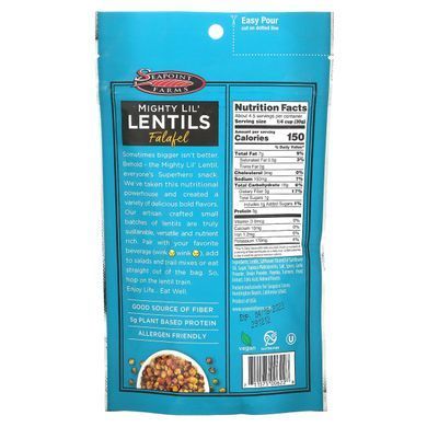 Snack, Mighty Lentils with Falafel, Seapoint Farms, 142 g
