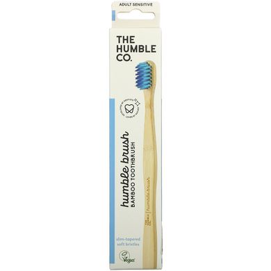 The Humble Co., Зубна щітка з бамбука Humble, для дорослих, синій колір, 1 зубна щітка