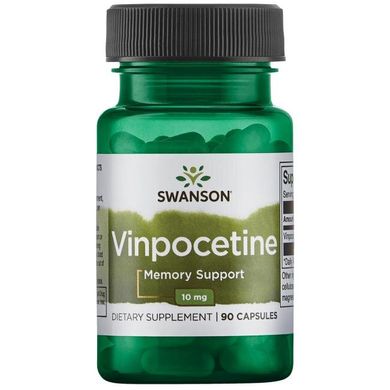 Винпоцетин, Vinpocetine, Swanson, 10 мг, 90 капсул купить в Киеве и Украине