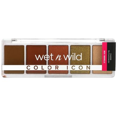 Wet n Wild, Color Icon, Go-Commando, палітра тіней із 5 відтінків, 6 г (0,21 унції)