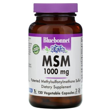 МСМ Bluebonnet Nutrition (MSM) 1000 мг 120 капсул