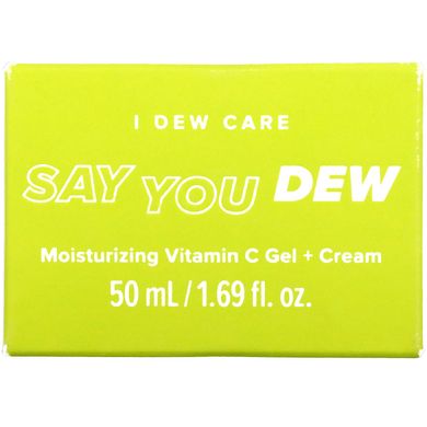 I Dew Care, Say You Dew, увлажняющий гель с витамином C + крем, 1,69 жидких унций (50 мл) купить в Киеве и Украине