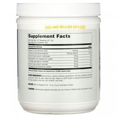 Порошок вітаміну С преміум-класу, зі смаком апельсина, Immun-C, Premium Vitamin C Powder, Orange Flavor, Universal Nutrition, 271 г
