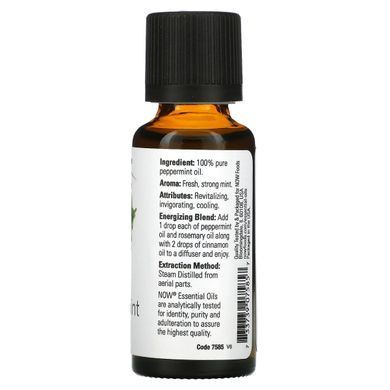 Essential oil of peppermint Now Foods (100% Pure Peppermint) 30 ml
