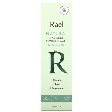 Rael, Натуральний пінистий жіночий засіб для вмивання, для чутливої ​​шкіри, без запаху, 5 рідких унцій (150 мл)