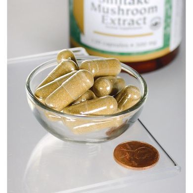 Экстракт гриба шиитаке (4:1), Shiitake Mushroom Extract (4:1), Swanson, 500 мг, 120 капсул купить в Киеве и Украине