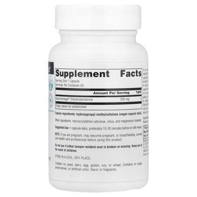 Дигидроберберин Source Naturals (Dihydroberberine) 200 мг 60 капсул купить в Киеве и Украине