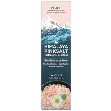 Perioe, Зубна паста з гімалайською рожевою сіллю, квіткова м'ята, 3,4 унції (100 г)