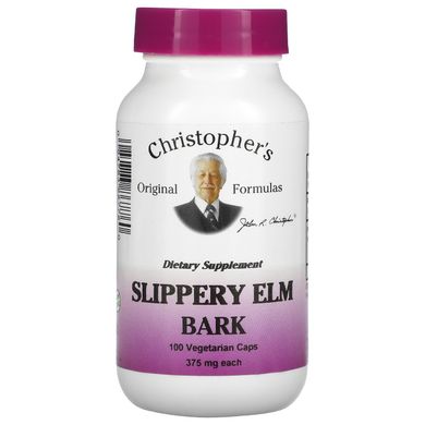 Слизький в'яз Christopher's Original Formulas (Slippery Elm Bark) 400 мг 100 капсул