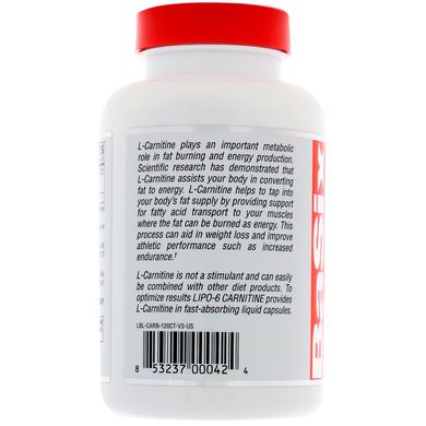Ліпо - 6 карнітин Nutrex Research (Labs) 120 капсул