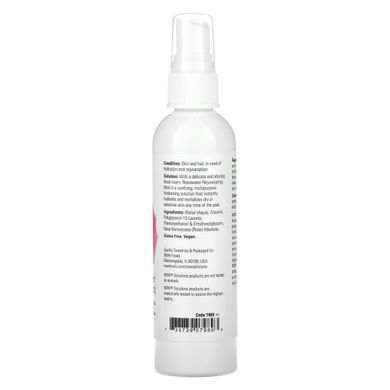Омолаживающий спрей с розовой водой Now Foods (Rejuvenating Rosewater Spray) 118 мл купить в Киеве и Украине