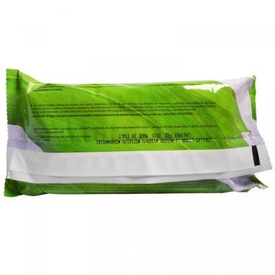 Вологі серветки з органічної бавовни Organyc (Organic Cotton) 60 штук