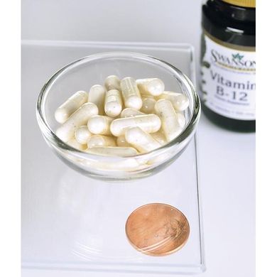 Витамин B12 Swanson (Vitamin B-12) 500 мкг 30 капсул купить в Киеве и Украине