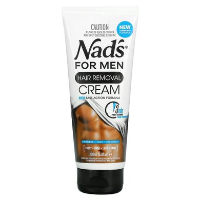 Крем для видалення волосся для чоловіків Nad's (Hair Removal Cream For Men) 200 мл