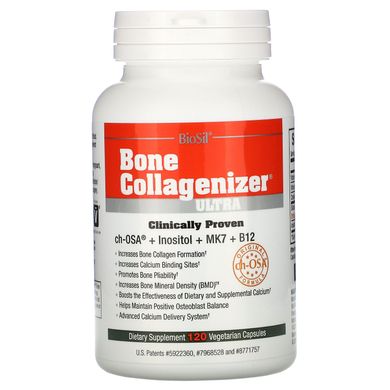 Коллагенайзер для кісток BioSil by Natural Factors (Collagen Bone Collagenizer Ultra BioSil) 120 капсул