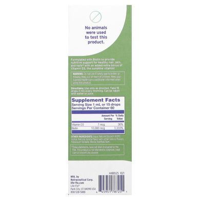 Біотин Life-flo (Biotin Drops) 60 мл зі смаком ванілі