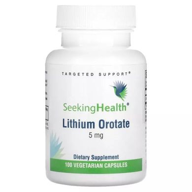 Литий оротат Seeking Health (Lithium Orotate) 5 мг 100 вегетарианских капсул купить в Киеве и Украине