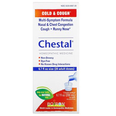 Вітаміни від застуди та кашлю Boiron (Chestal Cold & Cough) 200 мл