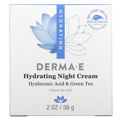 Зволожуючий нічний крем Derma E (Night Cream) 56 г