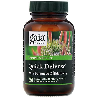 Швидка оборона, Gaia Herbs, 40 рідких фіто-капсул