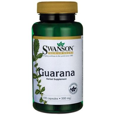 Гуарана Swanson (Guarana) 500 мг 100 капсул