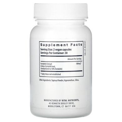 Vital Nutrients, Coleus Forskohlii, 60 Vegan Capsules купить в Киеве и Украине