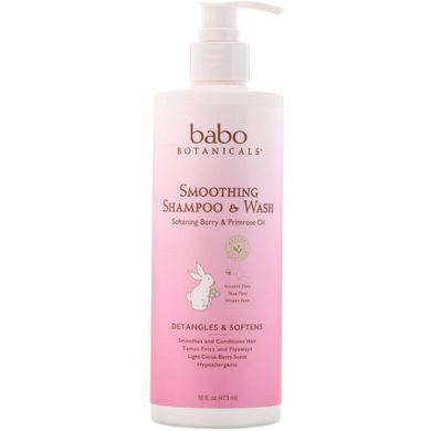 Дитячий шампунь Слухняні кучері Babo Botanicals (Shampoo & Wash) 473 мл