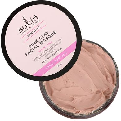 Маска для лица с розовой глиной, для чувствительной кожи, Sukin, 100 мл купить в Киеве и Украине
