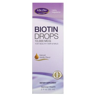 Біотин Life-flo (Biotin Drops) 60 мл зі смаком ванілі