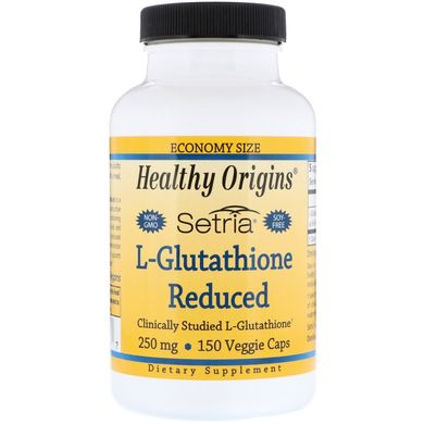 L-глутатіон скорочений, L-Glutathione Natural Multi Vitamins, Healthy Origins, 250 мг, 150 капсул