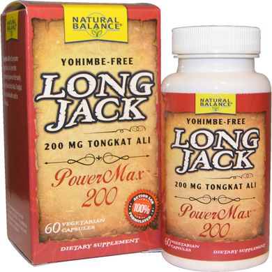 Еврікома довгаста Natural Balance (Long Jack PowerMax 200) 200 мг 60 капсул