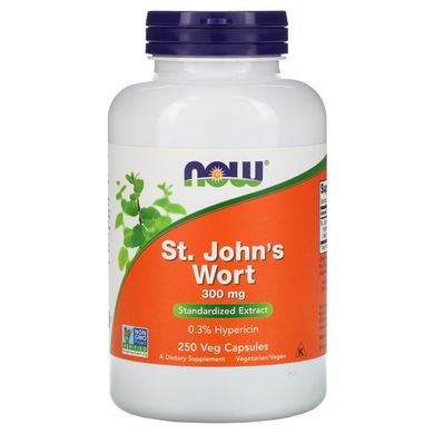 Звіробій Now Foods (St. John's Wort) 300 мг 250 вегетаріанських капсул