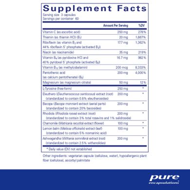 Щоденні вітаміни від стресу стрес-формула Pure Encapsulations (Daily Stress Formula) 180 капсул