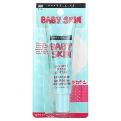 Основа під макіяж Baby Skin Pore Eraser, відтінок 010 безбарвний, Maybelline, 20 мл