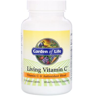 Живий вітамін С, Garden of Life, 60 рослинних капсул