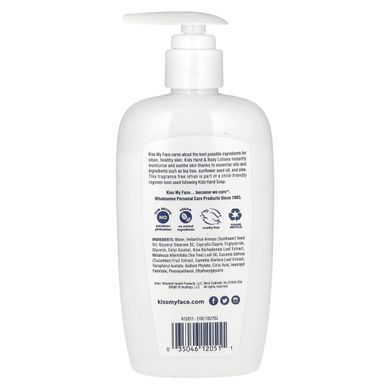 Kiss My Face, Kids, Hand & Body Lotion, Tea Tree & Aloe, Fragrance Free, 9 fl oz (266 ml) купить в Киеве и Украине