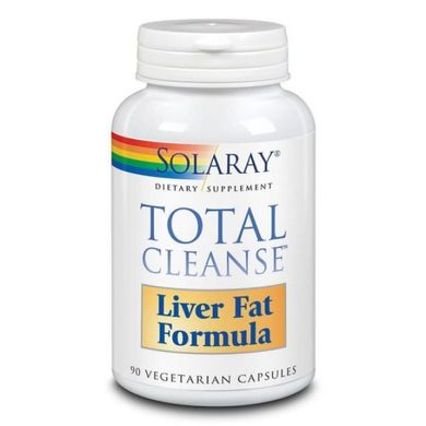 Детоксикація печінки Solaray (Total Cleanse Liver Fat Formula) 90 вегетаріанських капсул