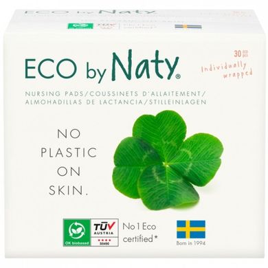 Органічні підкладки лактаційні для грудей ECO BY NATY Breast Pads 30 шт